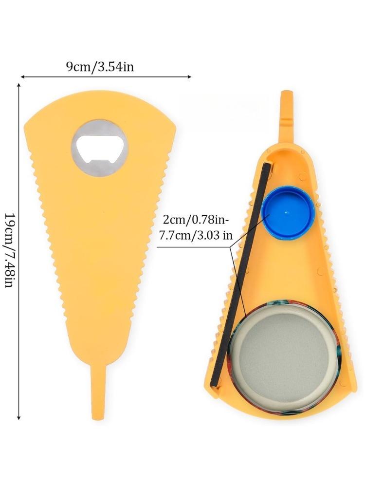 

1 Pack Bottle Opener, Can Opener Non Slip Integrated Multi Function Bottle Cap Opener Suitable for Beer, Cola, Jam and Beverages жёлтый