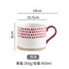 Hand-Painted Cup Retro With Handle Mug Personalized Water Cup Creative Gift Ceramic Cup Breakfast Coffee Souvenir