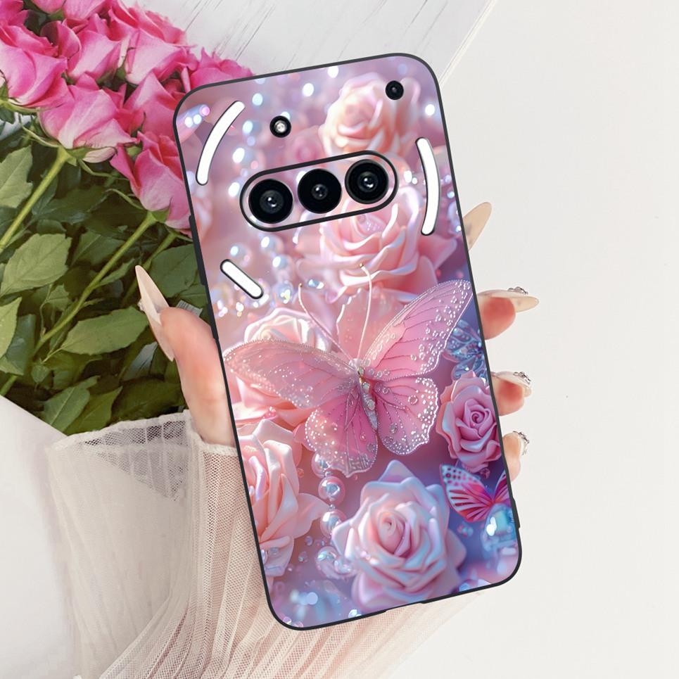 Luxury Flower Butterfly Bow Pattern Casing For Nothing Phone 3 3a Back Cover Clear Soft Silicone Phone Case For Nothing A059