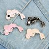 Yin Yang Fish Pins Cartoon Koi Carp Brooches Women Men Denim Jackets Lapel Enamel Pin Japanese Fish Bag Badge Kids Jewelry Gifts