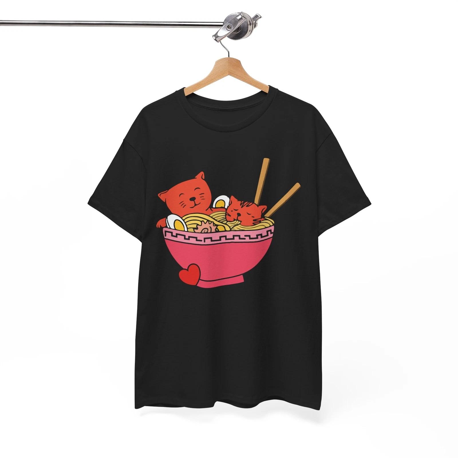 Ramen Cat Kawaii Anime Japanese Kawaii Neko T-Shirt T-Shirt M