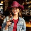 Blingbling Glitter Rhinestone Jazz Hat Shiny Cowgirl Hat Casual Summer Hat  Girl