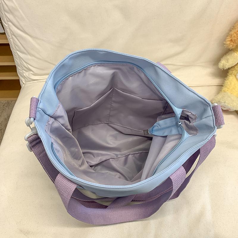 Torba crossbody damska przezroczysta torebka duża pojemność studencka torba na ramię