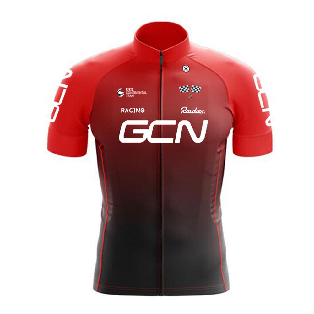 RAUDAX GCN New Men's Cycling Set Road Bike Breathable Cycling Jersey Short Sleeves Cycling Set Summer Cycling Team Training Suit