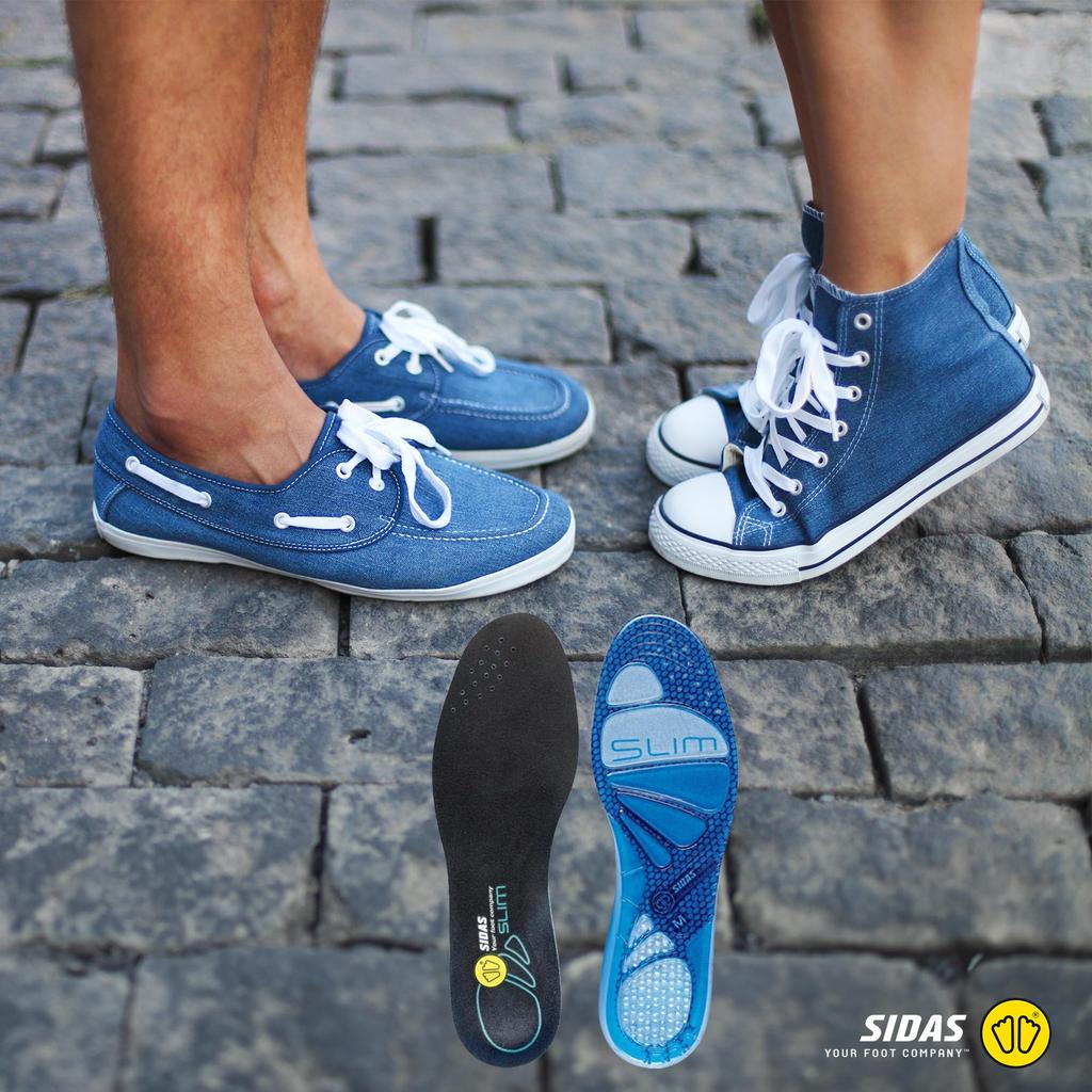 SIDAS Dämpfungsgel Slim L (27,0 cm-28,0 cm) 37862663 Essentielle Einlegesohle, Dünn, Antibakteriell, Waschbar