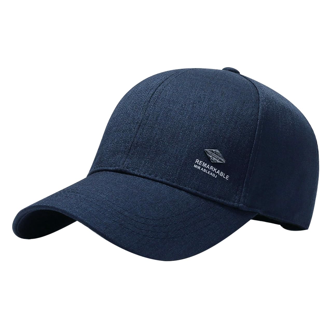 

Baseball English CA987 [White Fang] Hat, Cap, Letters, Brim, Stylish, Fashionable, Cool, Men s, Women s, (Navy)