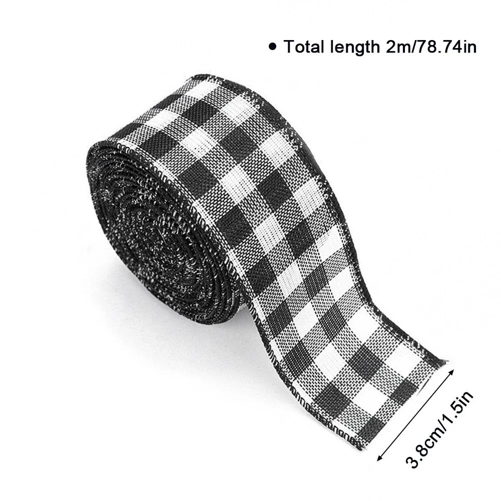 

Рождественская лента Классическая упаковка Рождественская елка Лента Венок Банты Сделай сам Тканевая лента Мешковина Рождественский подарок Украшения Принадлежности 2m