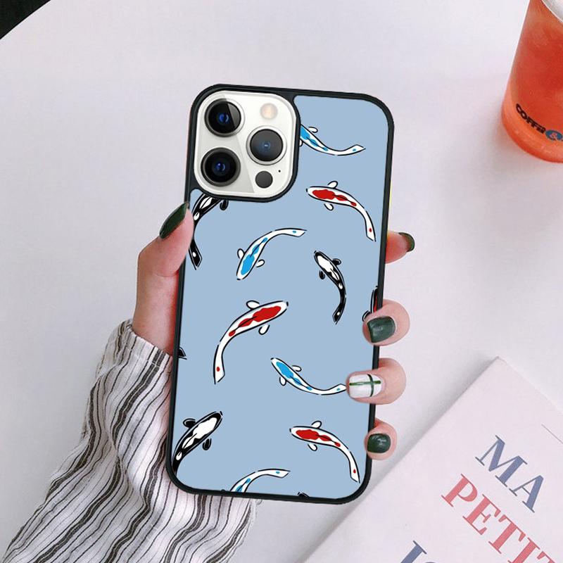 Carp Fish Phone Case For iPhone 17 Air 14 13 12 16Pro Max 15  Plus Max Cover Shell coque iPhone 12pro max
