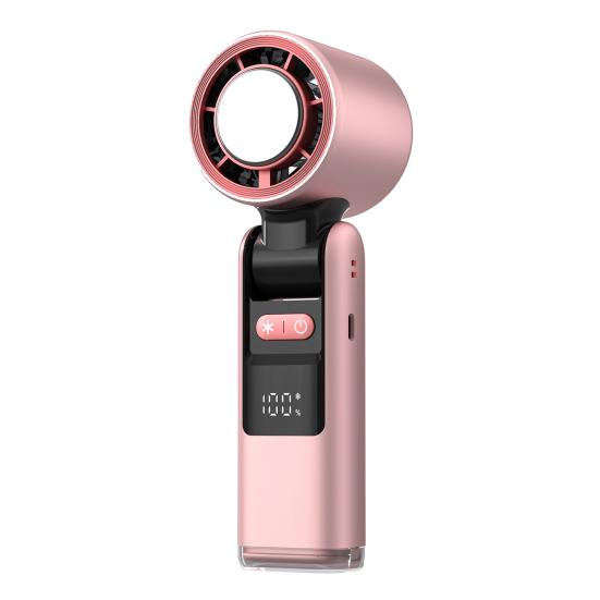 

Ручной турбовентилятор с регулировкой скорости 100, легкий, перезаряжаемый, портативный, высокоскоростной, малошумный, мини-вентилятор со светодиодным дисплеем розовый