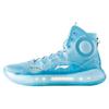 New LINING YuShuai 14 Boom Basketball Shoes Men High Top Moon White Blue ABAQ033-24