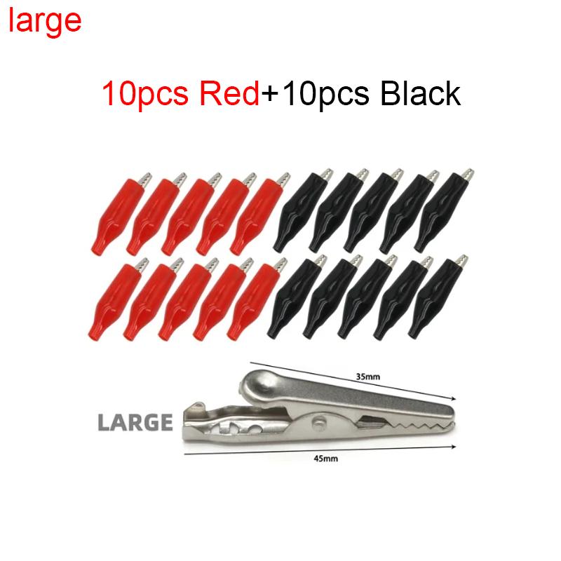 50A 80mm Alligator Clips Insulated Red Black Boot Crocodile Clamp for Truck Car Caravan Van Battery Charger Electric Test Lead