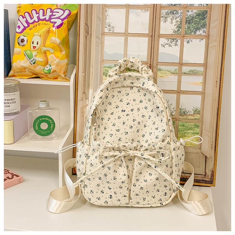 New High-value, Fresh and Sweet Floral Backpack, Lightweight and Large-capacity Backpack for Junior and High School Students