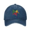 Bob Marley 3 Little Birds Cappellino in Denim Ajax Cappellini da Baseball Casual Cappello Regolabile Estivo Unisex Cappellini da Baseball