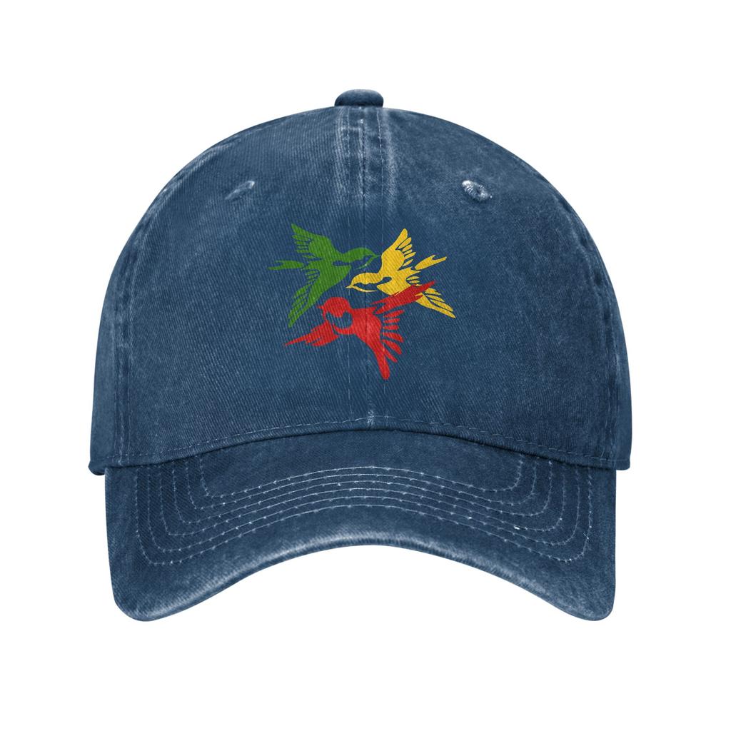 Bob Marley 3 Little Birds Cappellino in Denim Ajax Cappellini da Baseball Casual Cappello Regolabile Estivo Unisex Cappellini da Baseball
