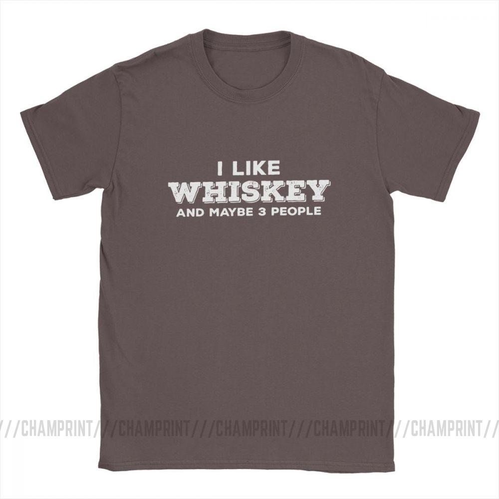 I Like Whiskey And Maybe 3 People Funny T Shirts For Men Malt Whiskey Drinker Lover