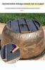 Large Resin Flower Pot for Cycad, Fruit Trees, Lotus, Balcony & Courtyard Planting
