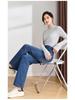 Elegant Korean-Style High-Waisted Wide-Leg Jeans for Women - Autumn 2025 Collection