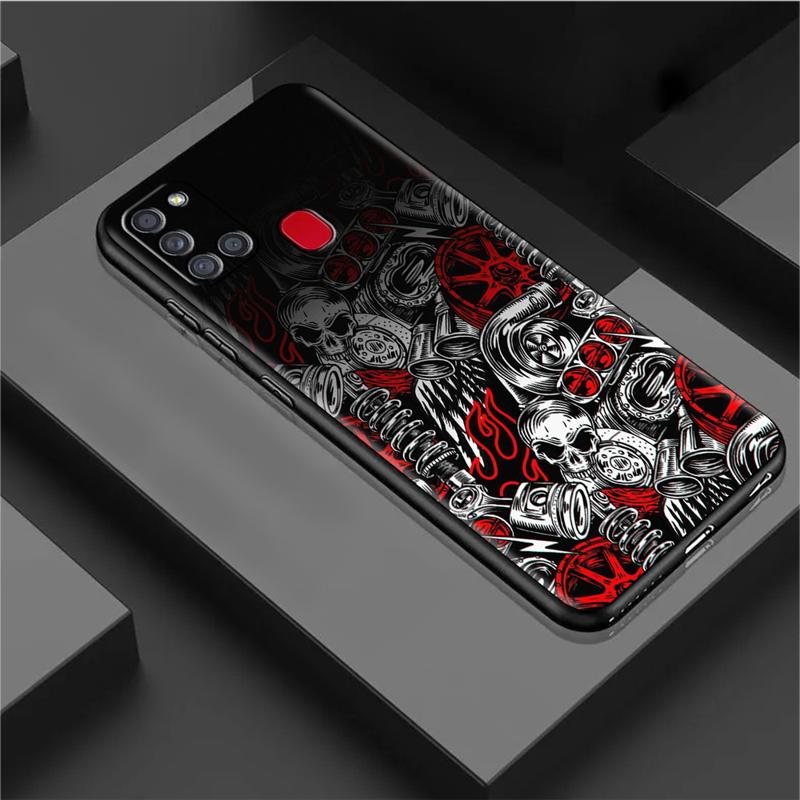 Grim Reaper Skull Skelet Case For Samsung Galaxy A54 A52 A14 5G A53 A12 A13 A71 A23 A34 A33 A21s Phone Cover
