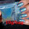 0.2mm Christmas Laser Chrome Red Glitter Powder 10G Ultra Fine Holographic Nail Pigment for Nail Gel Polish Reflective Pigment