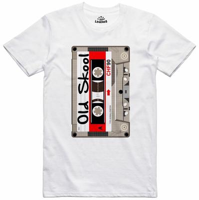 Old Skool C90 Cassette Music Design Regular Fit Cotton Tee uniszex póló