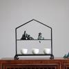 Modern Luxury Iron Display Shelf - Desktop Curio Cabinet Tea Ceremony Organizer, Chinese Style Decorative Shelf for Living Room