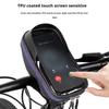 Hartschalen-Telefontasche, Fahrradtasche, Lenkertasche, wasserdicht, große Kapazität, Touchscreen-kompatibel, Fahrradzubehör