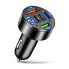 111W 1-Port Car Charger PD QC1.1 USB C Fast Charging Car Phone Adapter With LED Voltage Display For iPhone Samsung Huawei Xiaomi