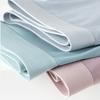 Men Ice Silk Shorts Briefs Mid-rise Elastic Waist Slim Fit Underwear Ultra-thin U-convex Solid Color Panties