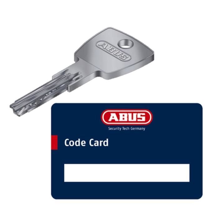 Cylindre serrure - abus - d66 - débrayable - 5 clés réversibles - laiton - 30x60 mm