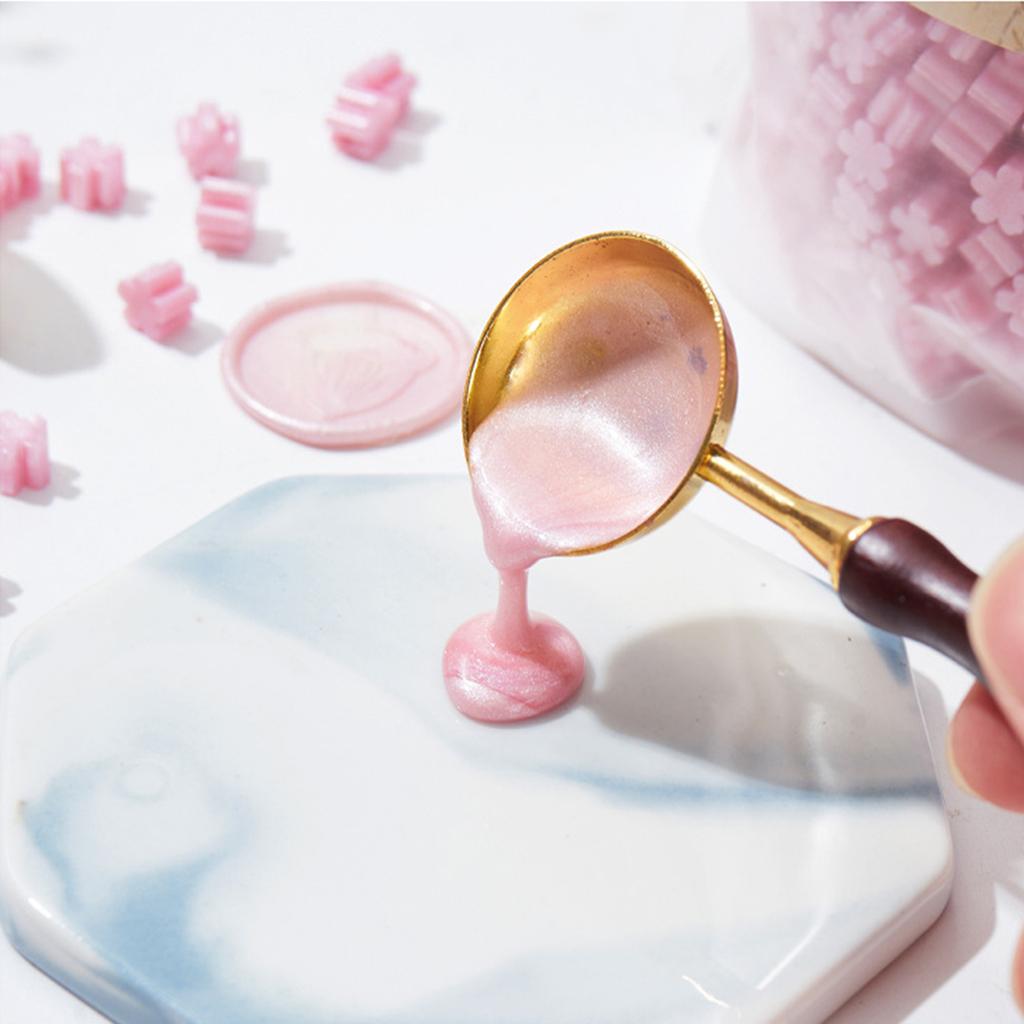 500g Flower Shaped Sealing Waxes for Wax Seal Stamp Colorful Waxes Seal Beads for Letter Envelope Christmas Card Package