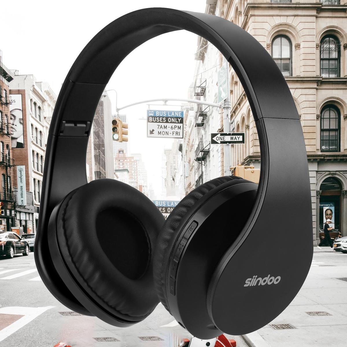 

Накладные Bluetooth-наушники, складная беспроводная и проводная стереогарнитура Micro SD/TF, FM для сотового телефона, ПК, мягкие наушники чёрный