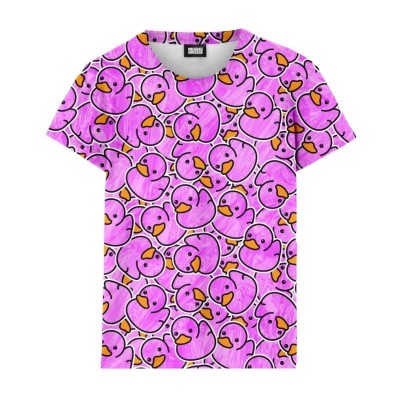 3D Cute Yellow Duck Print T Shirt Rubber Graphic Tee Shirts Kid Funny Streetwear Tops Unisex Short Sleeves T-shirts