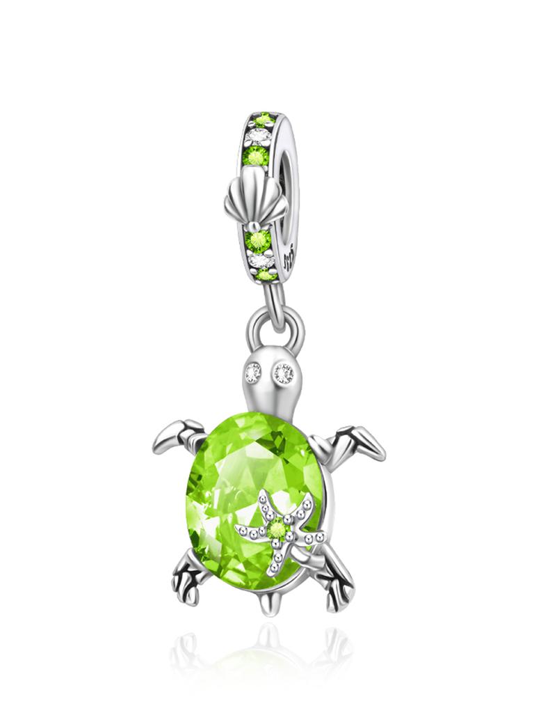 New Copper 12 Colors Sea Turtle Series Pendant Fine Jewelry Charm Fit Genuine Original Diy Bracelet Accessories Women Jewelry