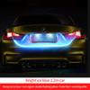 Car Trunk Flow Light Rainbow Trunk Racing Flow Turn Signal Light Modified Decorative Light with LED Super Bright Light Strip