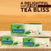 Samaara Green Tea Bags | Mint Flavoured Green Tea Powder | 75 Tea Bags | Chai Patti 150gm Box.