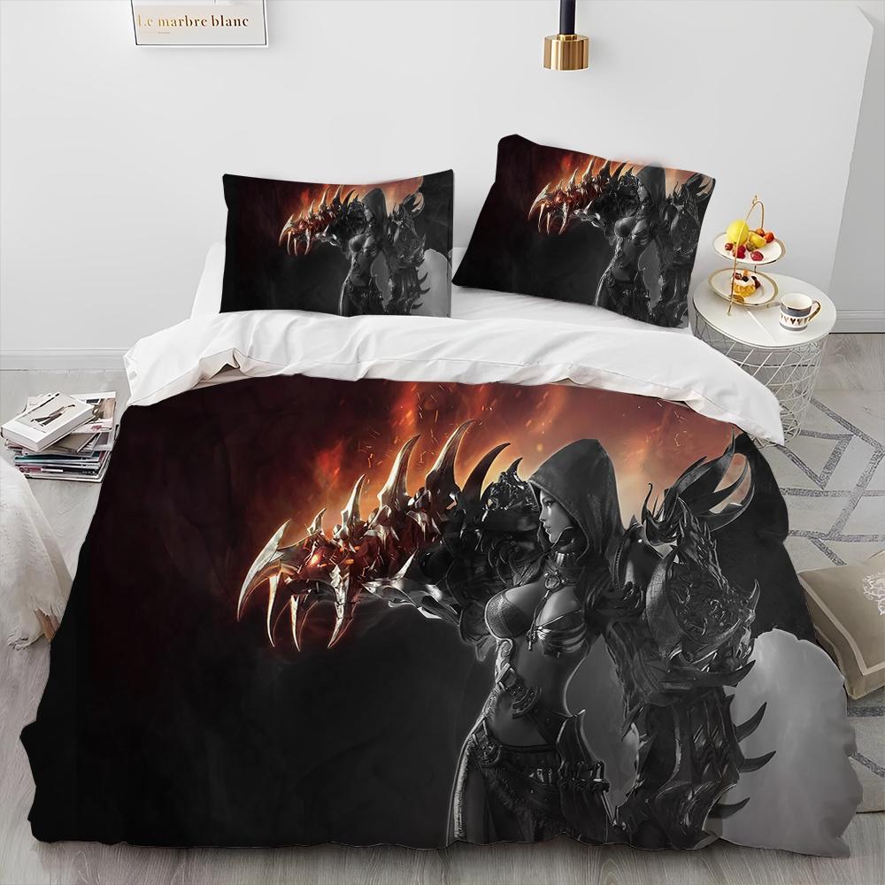 3D Lost ARK Spel Gamer Tecknadstäcke Sängklädesset, Påslakan Sängset Täcke Örngott, King Queen Size Sängklädesset Barn