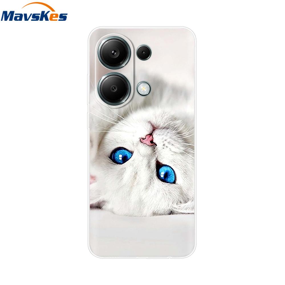 For Poco M6 Pro Case For Xiaomi Poco M6 Pro 4G Cover Fundas Coque Camera Protector Soft Silicone Phone Back Case For Poco M6 Pro