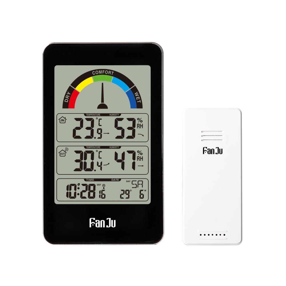 Household Wireless In/Out Door Thermometer Hygrometer Digital Temperature Humidity Meter чёрный