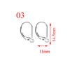 100pcs/lot(50pairs) Stainless Steel DIY Earring Findings Clasps Hooks Jewelry Making Accessories Earwire