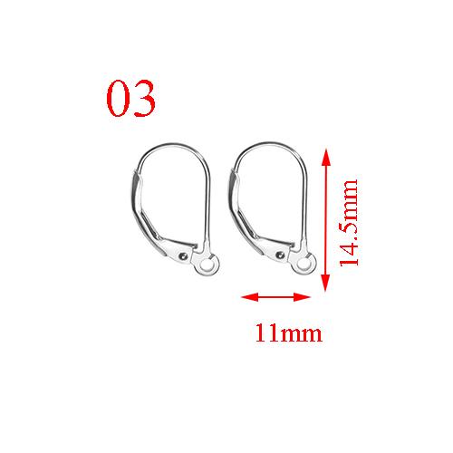 100pcs/lot(50pairs) Stainless Steel DIY Earring Findings Clasps Hooks Jewelry Making Accessories Earwire
