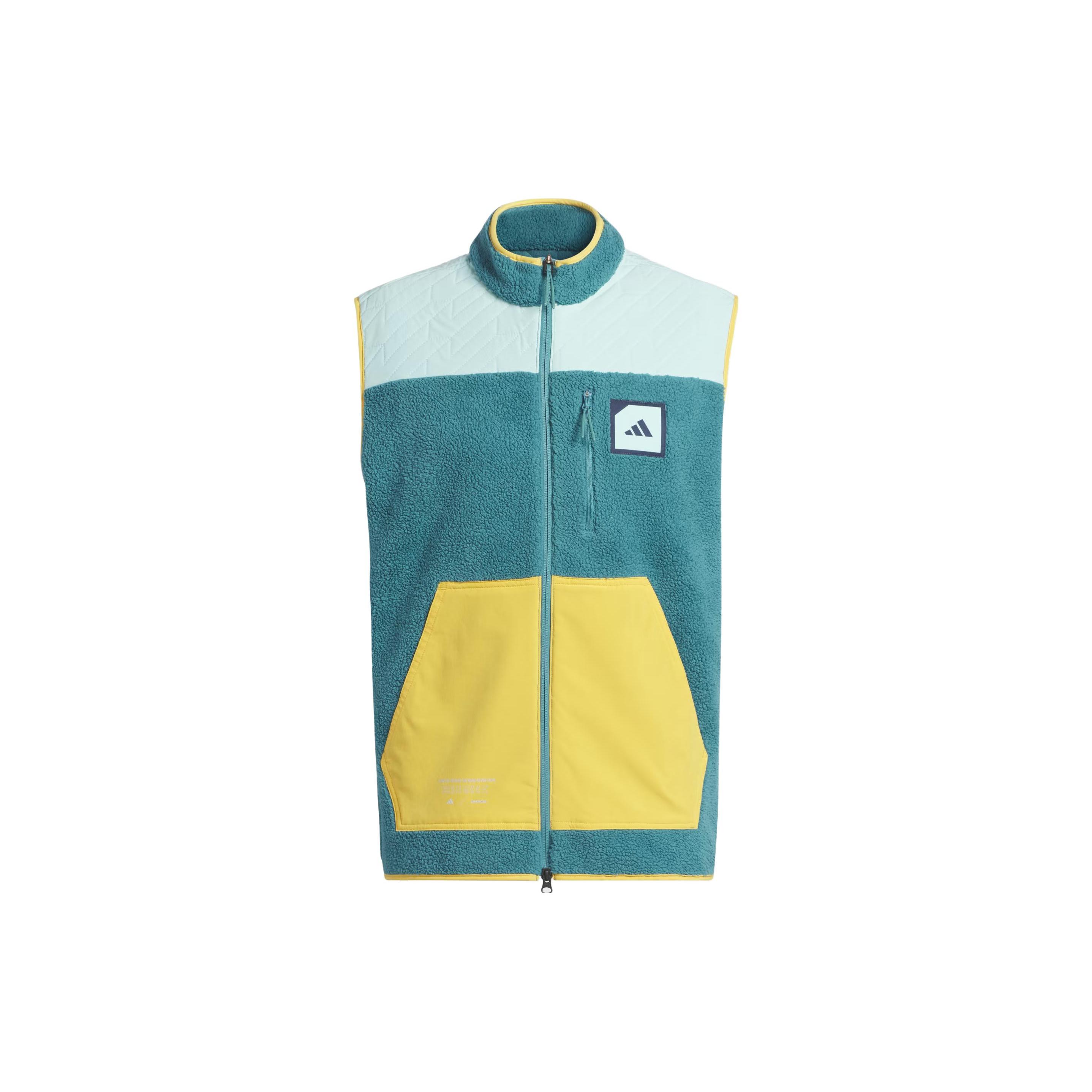 Жилеты Adidas Мужские Зеленые Стойка Умеренные Другие IB1967 S