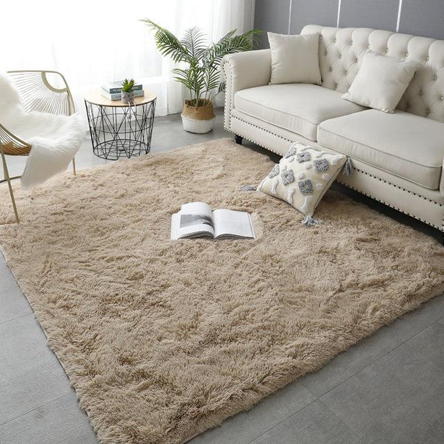 Luxurious Living Room Fluffy Carpet Nordic Soft Thickening Home Decor Carpets Bedroom Bedside Children 'S Room Non -Slip Floor Mat