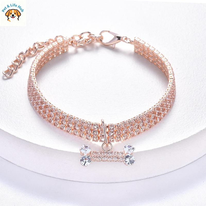 Animal de compagnie avec collier en diamant chaîne de cou pour chien chaîne chat-chien collier de Noël collier pour chat collier décoratif pour chien accessoires pour animaux de compagnie