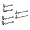 Pair Steel J Bolt Post Hinge Heavy Duty Gate Hinge Rustproof Door Hinge Corrosion Resistant Door Hinges for Outdoor Gate