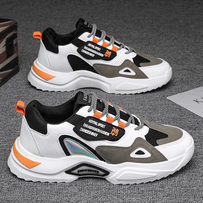 Spring Men's Shoes New Summer Breathable Teenagers Sports Running Casual Internet Celebrity Hot Daddy Trendy Shoes