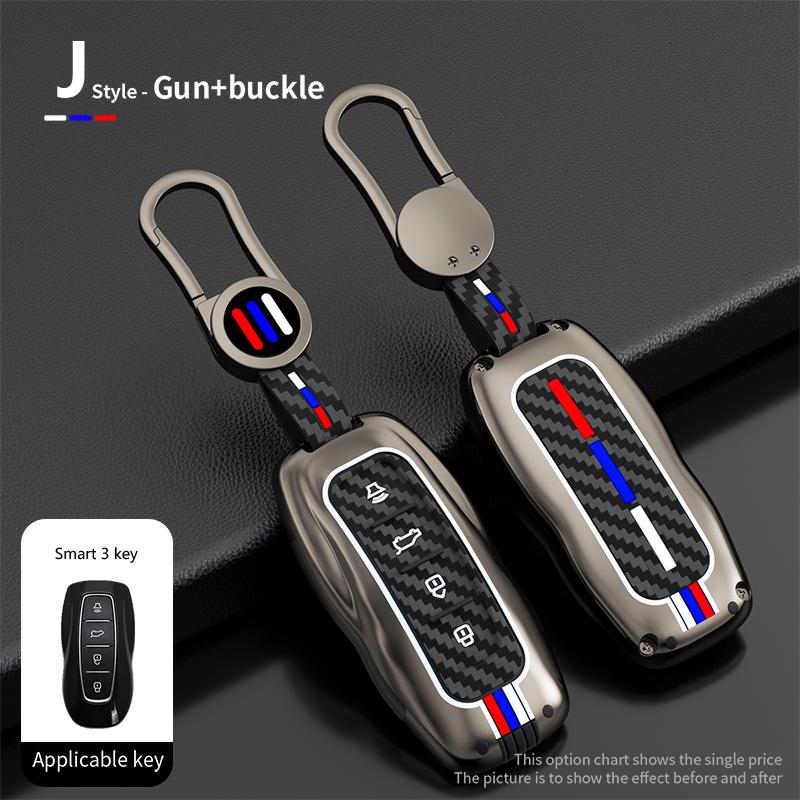 Car Key Case Cover Shell for Ford Fusion Mustang Explorer F150 Edge Mondeo Mk5 Focus Mk4 2019 2020 2025Car Styling Accessories