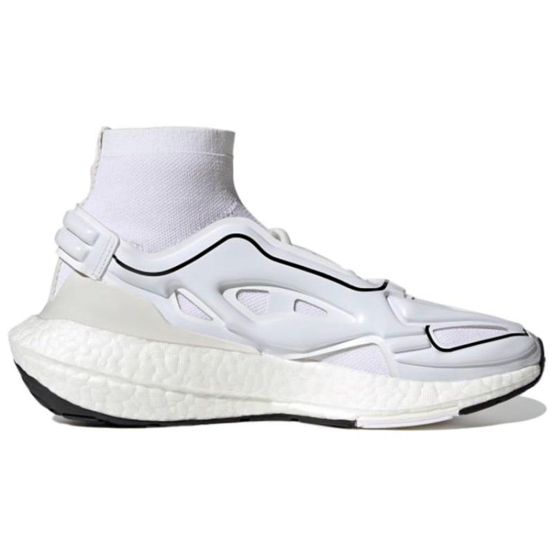 adidas Stella McCartney x UltraBoost 22 Elevated Comfortable Shock-Absorbent Mid-Top Lifestyle Casual Shoes Women's Cloud White Core Black GY6110