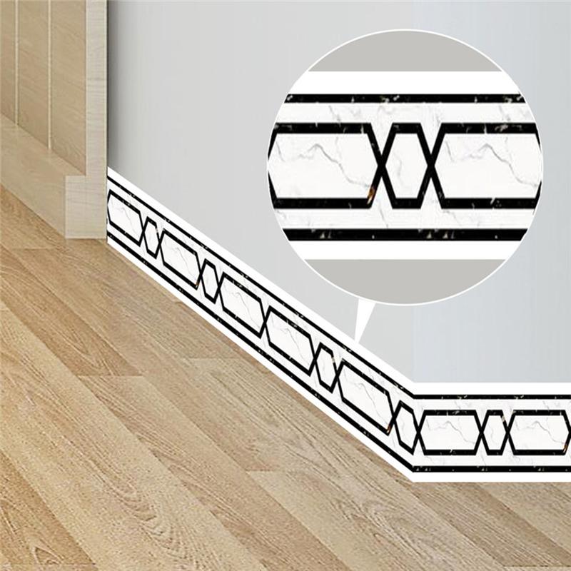 3D-Tapetenbordüren, PVC, selbstklebende, wasserdichte Wandaufkleber, für Wohnzimmer, Badezimmer, Trittlinie, Taille, 3D-Heimdekor-Bordüre
