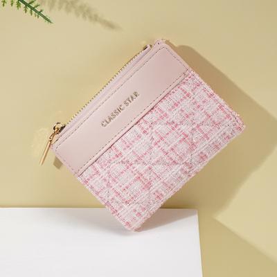 Short Women's Wallet, Small Fragrant Wind, Korean Large-capacity INS Women's Student Solid Color Simple