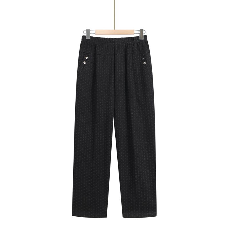Women s Summer Straight Leg Elastic Waist Pants 3XL